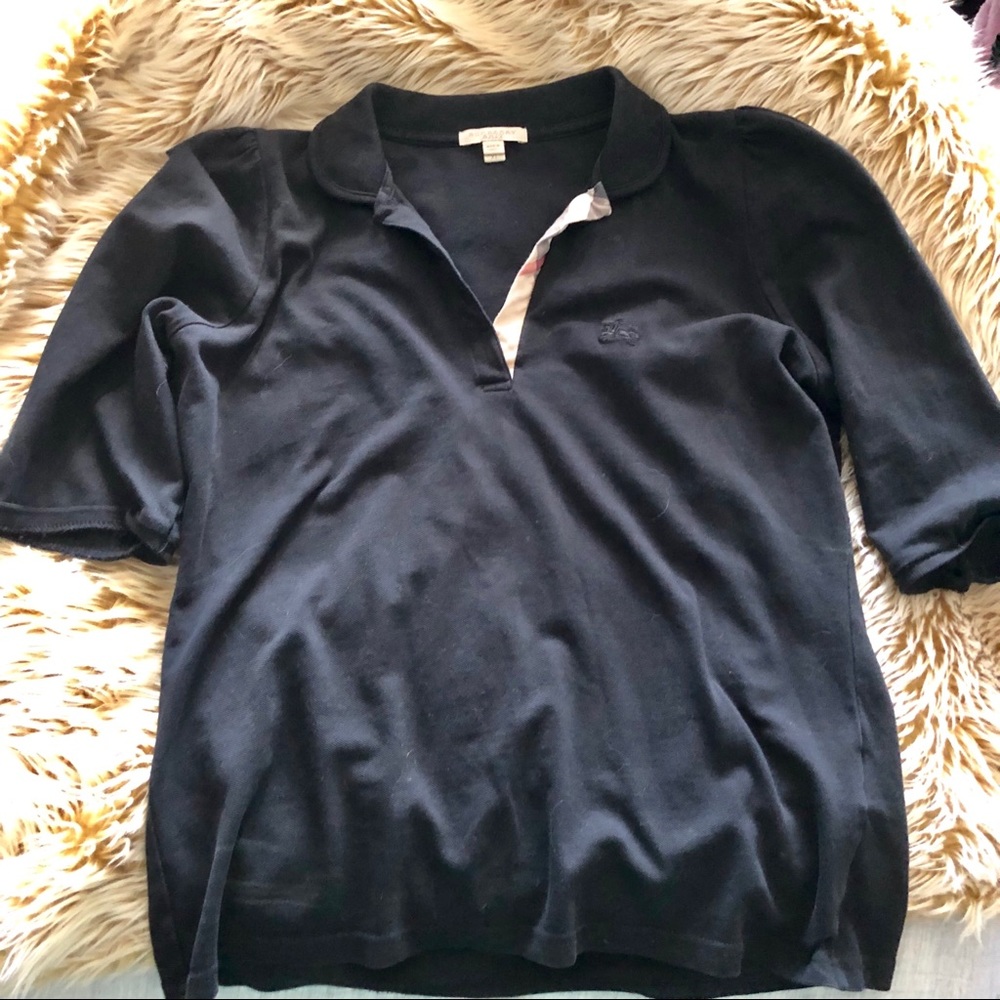 Burberry blouse. Black XL 3/4 sleeves. Beautiful.
